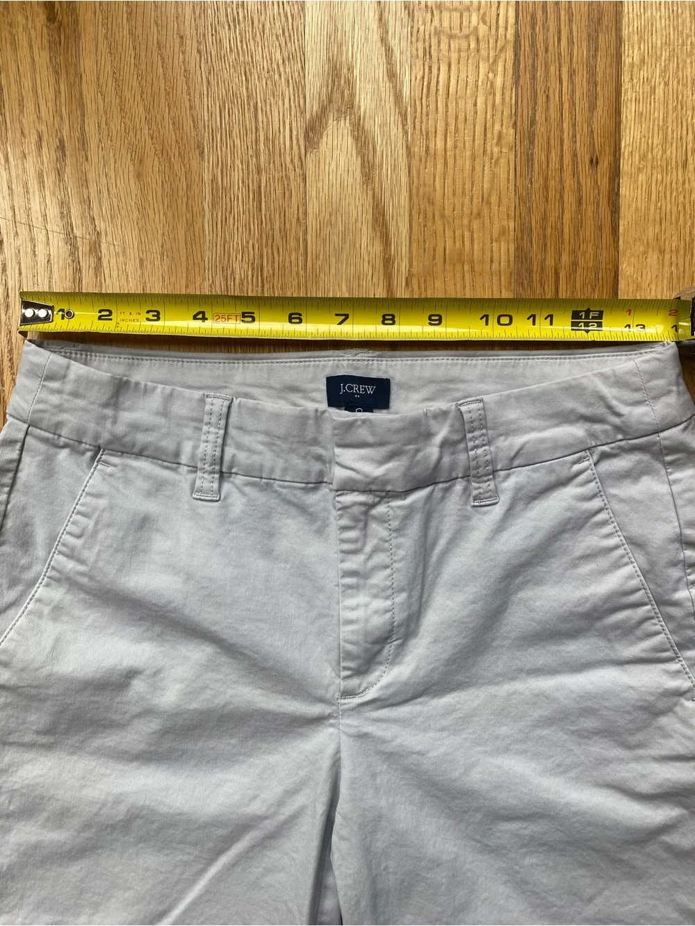 J. Crew Light Gray Chino Bermuda Shorts